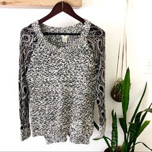 Escio Boucle lace sweater